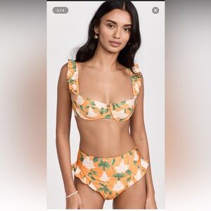 Agua by Agua Bendita Jengibre Sabanero Dorado Bikini Bottom